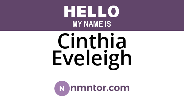 Cinthia Eveleigh