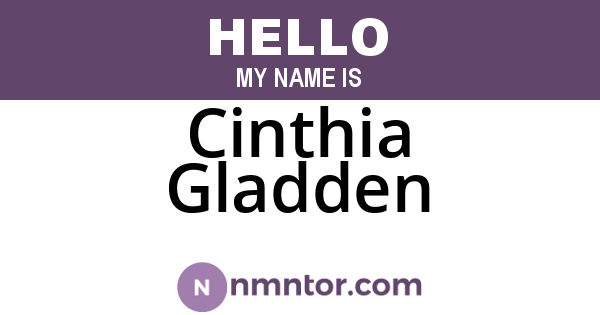 Cinthia Gladden
