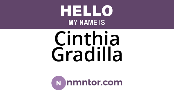 Cinthia Gradilla