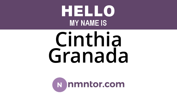 Cinthia Granada