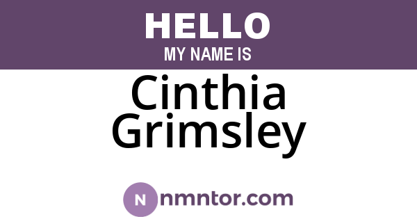 Cinthia Grimsley