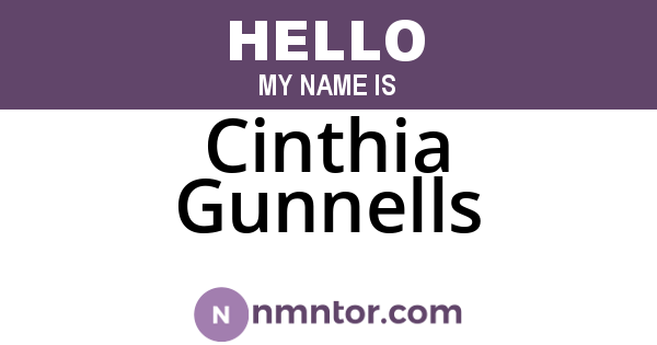 Cinthia Gunnells