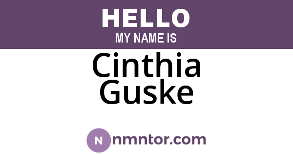 Cinthia Guske