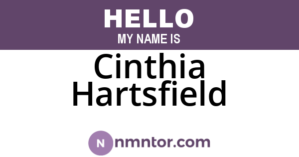 Cinthia Hartsfield