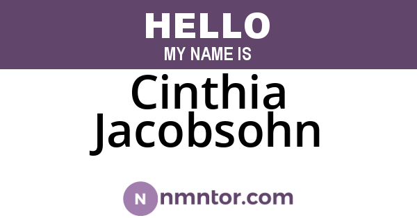 Cinthia Jacobsohn