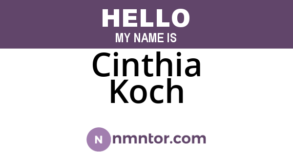 Cinthia Koch