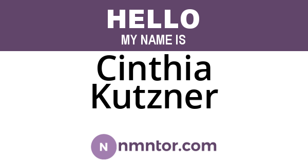 Cinthia Kutzner
