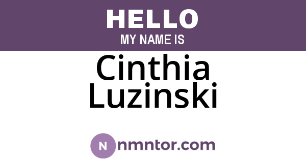 Cinthia Luzinski