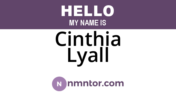 Cinthia Lyall