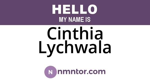Cinthia Lychwala