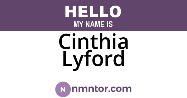 Cinthia Lyford