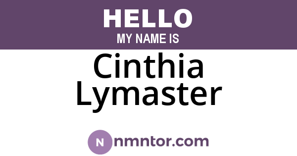 Cinthia Lymaster