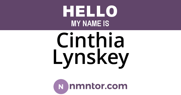 Cinthia Lynskey