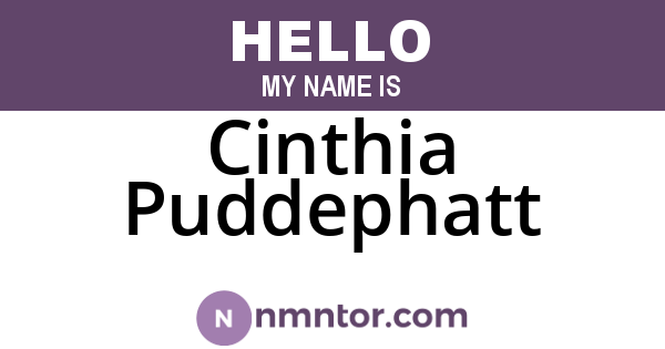Cinthia Puddephatt