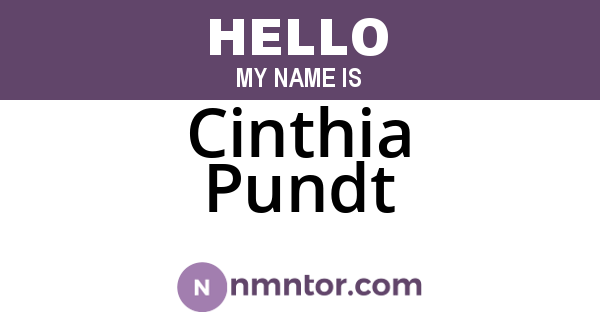 Cinthia Pundt