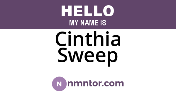 Cinthia Sweep