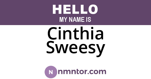 Cinthia Sweesy