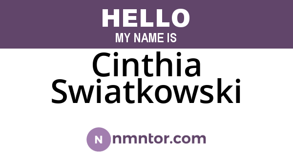 Cinthia Swiatkowski