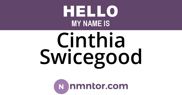 Cinthia Swicegood
