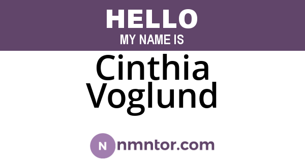 Cinthia Voglund