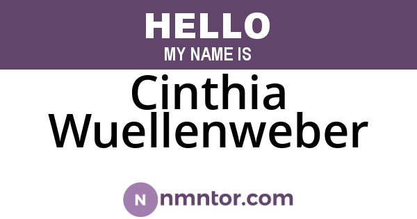 Cinthia Wuellenweber
