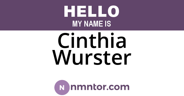Cinthia Wurster