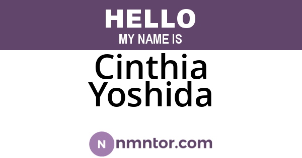 Cinthia Yoshida