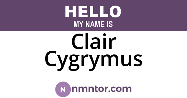 Clair Cygrymus