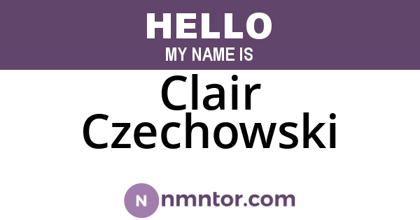 Clair Czechowski