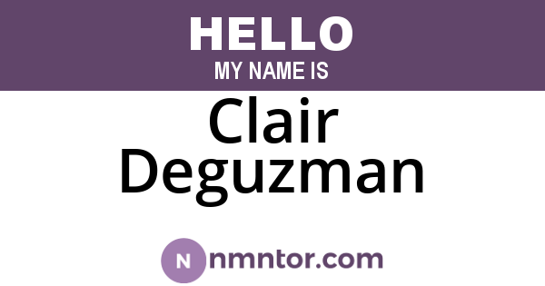 Clair Deguzman