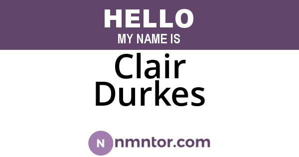 Clair Durkes
