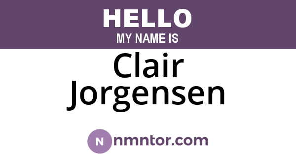 Clair Jorgensen