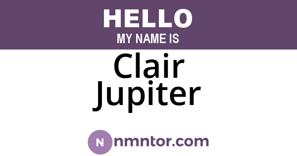 Clair Jupiter