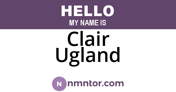 Clair Ugland