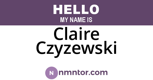 Claire Czyzewski