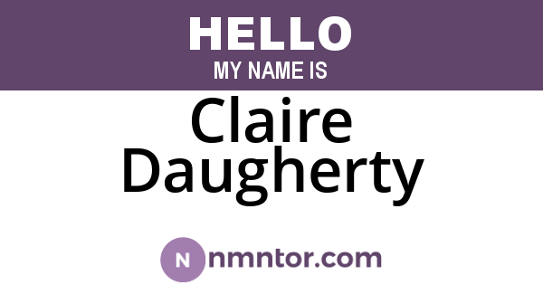 Claire Daugherty