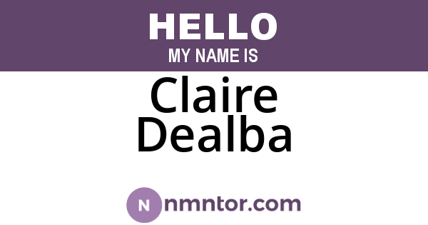 Claire Dealba