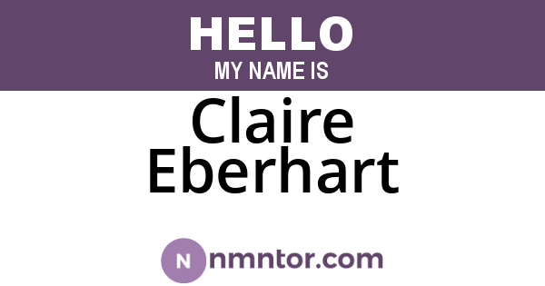 Claire Eberhart