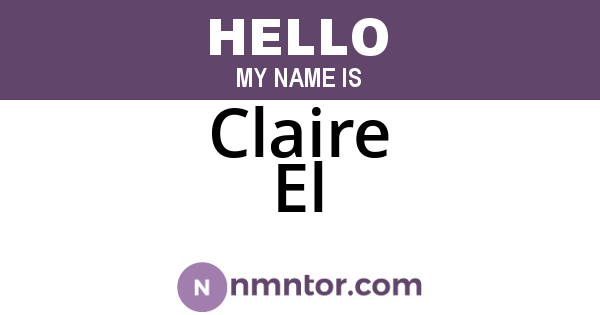 Claire El