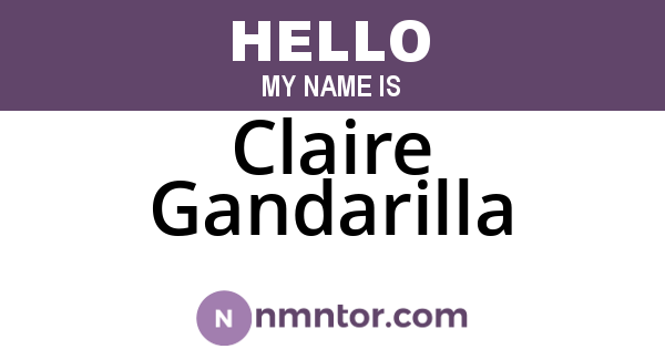 Claire Gandarilla