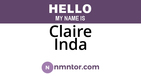 Claire Inda