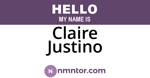 Claire Justino
