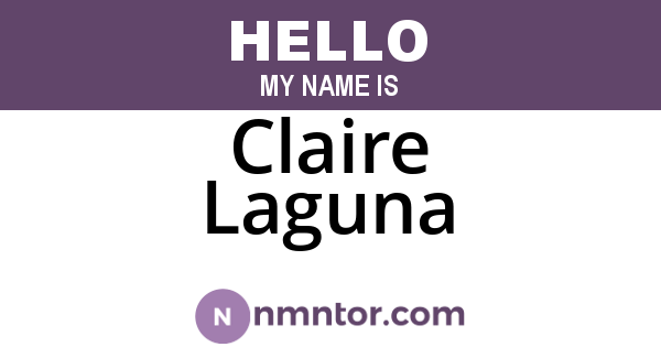 Claire Laguna