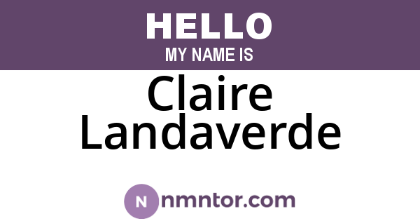Claire Landaverde