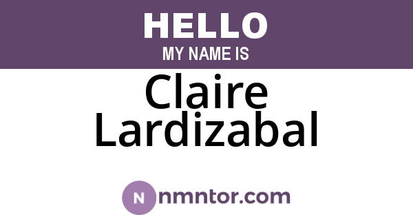 Claire Lardizabal