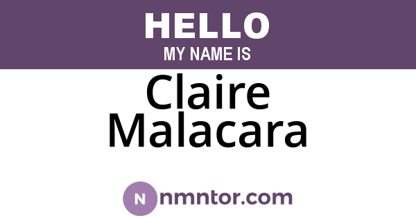 Claire Malacara