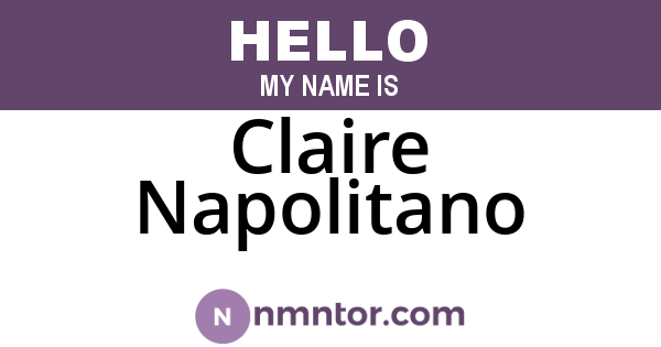 Claire Napolitano
