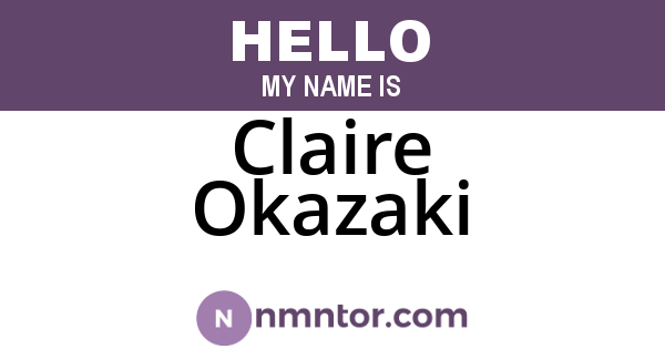 Claire Okazaki