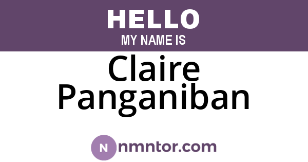 Claire Panganiban