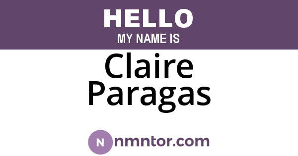Claire Paragas